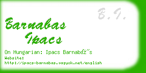 barnabas ipacs business card